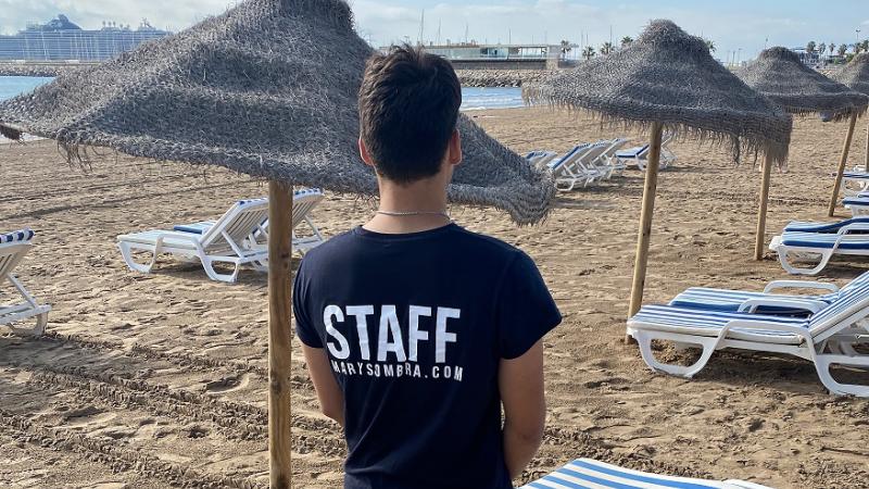 Uno de los chicos contratados de los recursos de Fundación Diagrama en la provincia